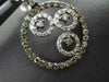 ESTATE LARGE 1.66CT DIAMOND 14K TWO TONE GOLD ETOILE CIRCULAR HANGING EARRINGS