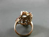 ANTIQUE LARGE 1.2CT OLD MINE DIAMOND & AAA RUBY 14K WHITE & ROSE GOLD RING 22916
