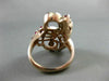 ANTIQUE LARGE 1.2CT OLD MINE DIAMOND & AAA RUBY 14K WHITE & ROSE GOLD RING 22916
