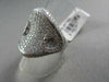 ANTIQUE MASSIVE 2.25CTW 18KT WHITE GOLD HEART DIAMOND RING ONE OF A KIND!!!!!!!!