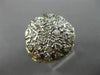 ANTIQUE LARGE .85CT DIAMOND 14K 2 TONE GOLD CIRCULAR FILIGREE ETOILE RING #25471