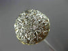 ANTIQUE LARGE .85CT DIAMOND 14K 2 TONE GOLD CIRCULAR FILIGREE ETOILE RING #25471
