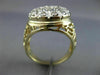 ANTIQUE LARGE .85CT DIAMOND 14K 2 TONE GOLD CIRCULAR FILIGREE ETOILE RING #25471