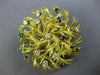 ANTIQUE .46CT DIAMOND & AAA SAPPHIRE 18KT YELLOW GOLD 3D ETOILE LEAF PIN BROOCH