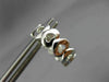 ESTATE WIDE .62CT DIAMOND 14KT WHITE GOLD 3D MULTI HEART LOVE HUGGIE EARRINGS