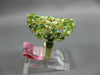 5.13CT DIAMOND & AAA PERIDOT & TSAVORITE 14K YELLOW GOLD 3D FILIGREE FLOWER RING