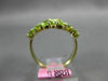5.13CT DIAMOND & AAA PERIDOT & TSAVORITE 14K YELLOW GOLD 3D FILIGREE FLOWER RING