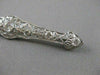 ANTIQUE 1.60CTW OLD MINE CUT DIAMOND PLATINUM OPEN FILIGREE PIN BROOCH F/G #2121