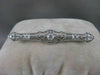 ANTIQUE 1.60CTW OLD MINE CUT DIAMOND PLATINUM OPEN FILIGREE PIN BROOCH F/G #2121