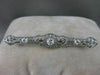 ANTIQUE 1.60CTW OLD MINE CUT DIAMOND PLATINUM OPEN FILIGREE PIN BROOCH F/G #2121