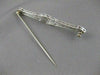 ANTIQUE 1.60CTW OLD MINE CUT DIAMOND PLATINUM OPEN FILIGREE PIN BROOCH F/G #2121