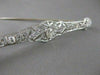 ANTIQUE 1.60CTW OLD MINE CUT DIAMOND PLATINUM OPEN FILIGREE PIN BROOCH F/G #2121