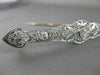 ANTIQUE 1.60CTW OLD MINE CUT DIAMOND PLATINUM OPEN FILIGREE PIN BROOCH F/G #2121