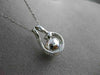 ESTATE .20CT DIAMOND & SOUTH SEA PEARL 14K WHITE GOLD HALO 3D FLOATING PENDANT