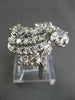 ANTIQUE LARGE 2.85CT OLD MINE ROUND DIAMOND 14KT WHITE GOLD FILIGREE RING #21231