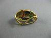 ANTIQUE LARGE 2.64CT DIAMOND & MULTI-GEM 14KT TWO TONE CLIP ON EARRINGS #21745