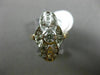 ANTIQUE WIDE .55CT ROUND DIAMOND 14KT ROSE GOLD 3D INFINITY SOLITARE LOVE RING