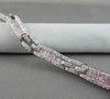 ANTIQUE 5.74CT WIDE 18KT GOLD DIAMOND BAGUETTE & ROUND BRACELET