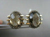 ANTIQUE 18KT 15.27CTW SMOKEY TOPAZ & FANCY BROWN DIAMOND EARRINGS ONE OF A KIND!