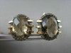 ANTIQUE 18KT 15.27CTW SMOKEY TOPAZ & FANCY BROWN DIAMOND EARRINGS ONE OF A KIND!