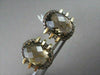 ANTIQUE 18KT 15.27CTW SMOKEY TOPAZ & FANCY BROWN DIAMOND EARRINGS ONE OF A KIND!