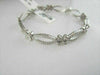 ANTIQUE WIDE 1.90CT FILIGREE 14KT WHITE GOLD DIAMOND BUTTERFLY BRACELET