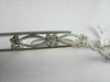ANTIQUE WIDE 1.90CT FILIGREE 14KT WHITE GOLD DIAMOND BUTTERFLY BRACELET