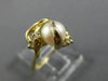 ESTATE .07CT DIAMOND & AAA SOUTH SEA PEARL 14K YELLOW GOLD 3D BIRD NEST FUN RING
