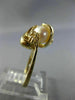 ESTATE .07CT DIAMOND & AAA SOUTH SEA PEARL 14K YELLOW GOLD 3D BIRD NEST FUN RING