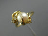 ESTATE .07CT DIAMOND & AAA SOUTH SEA PEARL 14K YELLOW GOLD 3D BIRD NEST FUN RING
