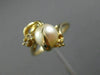 ESTATE .07CT DIAMOND & AAA SOUTH SEA PEARL 14K YELLOW GOLD 3D BIRD NEST FUN RING