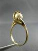 ESTATE .07CT DIAMOND & AAA SOUTH SEA PEARL 14K YELLOW GOLD 3D BIRD NEST FUN RING