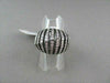 ANTIQUE 18KT WIDE FILIGREE PYRAMID 3D 2.35CT BLACK AND WHITE DIAMONDS GOLD RING