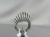 ANTIQUE 18KT WIDE FILIGREE PYRAMID 3D 2.35CT BLACK AND WHITE DIAMONDS GOLD RING