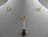 ANTIQUE 13.0CTW AAA MULTI COLOR GEM BY THE YARD 14KT YELLOW GOLD LARIAT NECKLACE