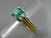 ANTIQUE 1.18CT AAA COLOMBIAN EMERALD & DIAMOND 14K W&Y GOLD ENGAGEMENT RING #128
