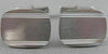 ANTIQUE LARGE 14K WHITE GOLD RECTANGLE ENGRAVABLE MONOGRAM CUFFLINKS 20MM #2091
