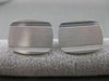 ANTIQUE LARGE 14K WHITE GOLD RECTANGLE ENGRAVABLE MONOGRAM CUFFLINKS 20MM #2091