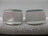 ANTIQUE LARGE 14K WHITE GOLD RECTANGLE ENGRAVABLE MONOGRAM CUFFLINKS 20MM #2091