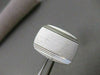 ANTIQUE LARGE 14K WHITE GOLD RECTANGLE ENGRAVABLE MONOGRAM CUFFLINKS 20MM #2091