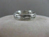 ANTIQUE .83CTW DIAMOND FILIGREE ETERNITY WEDDING PLATINUM ANNIVERSARY RING #3290
