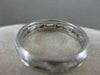 ANTIQUE .83CTW DIAMOND FILIGREE ETERNITY WEDDING PLATINUM ANNIVERSARY RING #3290