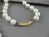 ESTATE XL LONG 7MM SOUTH SEA PEARL 14KT YELLOW GOLD 36" INCH NECKLACE #19945