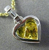 1.60CT DIAMOND & AAA YELLOW SAPPHIRE 14K WHITE GOLD INVISIBLE HEART LOVE PENDANT