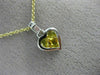 1.60CT DIAMOND & AAA YELLOW SAPPHIRE 14K WHITE GOLD INVISIBLE HEART LOVE PENDANT