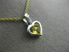 1.60CT DIAMOND & AAA YELLOW SAPPHIRE 14K WHITE GOLD INVISIBLE HEART LOVE PENDANT