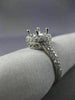 .70CT ROUND DIAMOND 14K WHITE GOLD DOUBLE HALO SEMI MOUNT ENGAGEMENT RING #2605