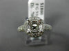 .70CT ROUND DIAMOND 14K WHITE GOLD DOUBLE HALO SEMI MOUNT ENGAGEMENT RING #2605