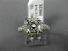 .70CT ROUND DIAMOND 14K WHITE GOLD DOUBLE HALO SEMI MOUNT ENGAGEMENT RING #2605
