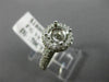.70CT ROUND DIAMOND 14K WHITE GOLD DOUBLE HALO SEMI MOUNT ENGAGEMENT RING #2605